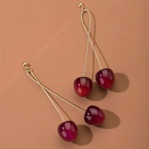 🍒 Cherry Twist Drop Earrings 🍒